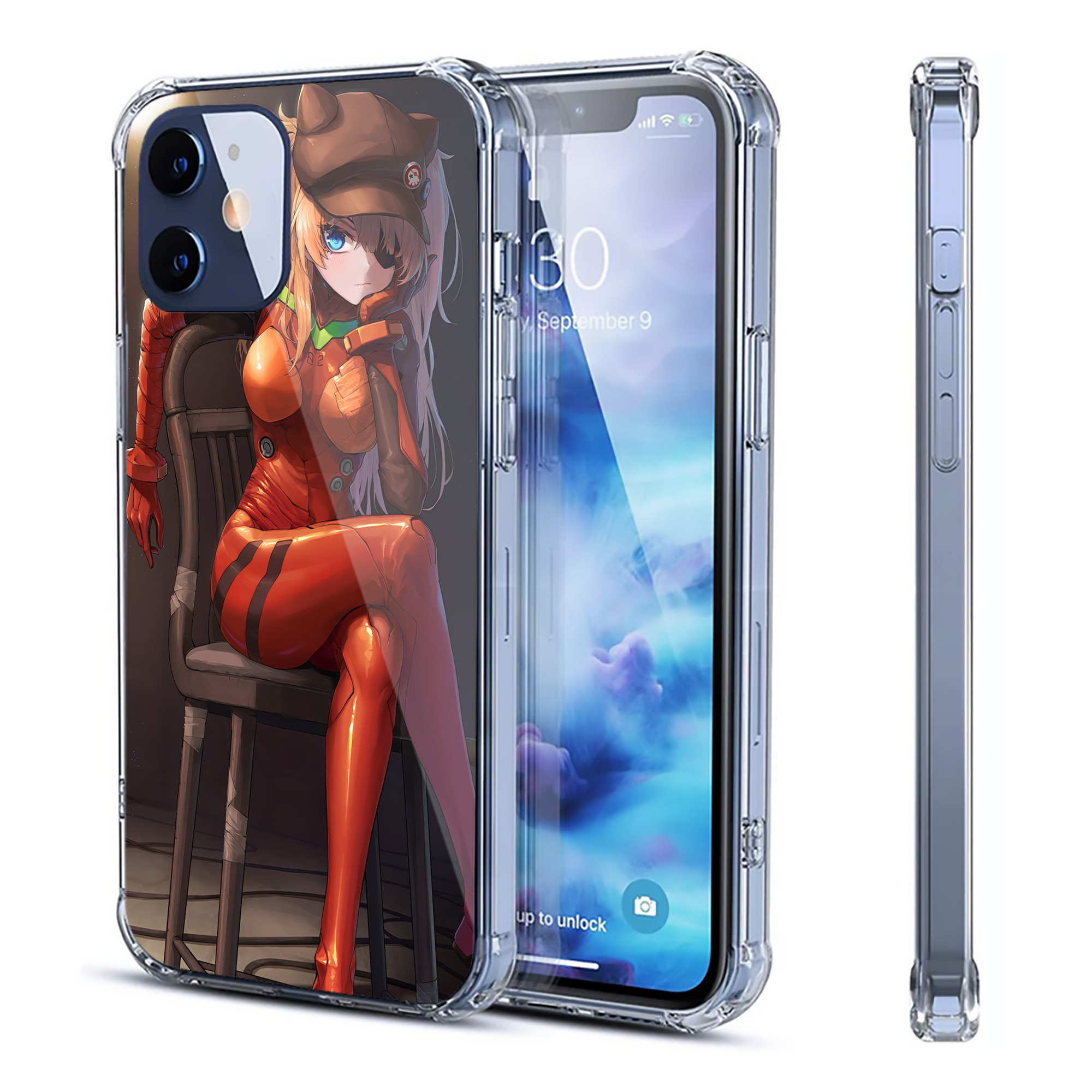 （画像用） EVA 新世紀エヴァンゲリオン 【iPhone 12シリーズ対応】透明スマホケース（クリアソフトケース）
